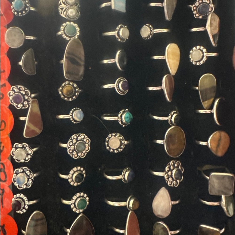 925 Plated Costume ring With Semk Precious Stone